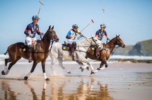 Polo on the beach - Watergate Bay Beach Newquay Cornwall