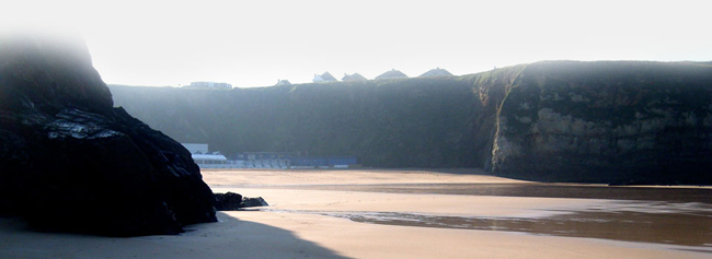 Lusty Glaze Beach in Newquay Cornwall sundowner sessions Newton Faulkner