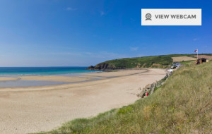 View live webcam of Praa Sands Beach in West Cornwall