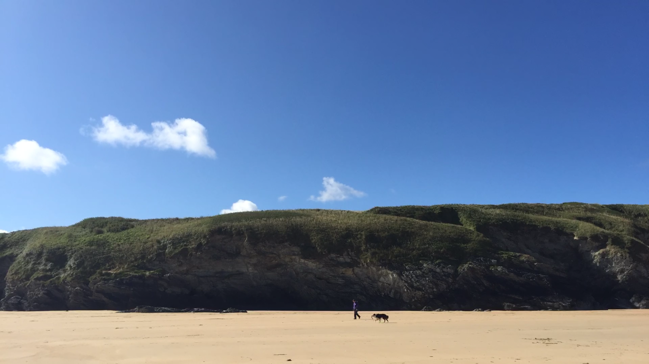 Timelapse video of Crantock Beach Newquay Cornwall