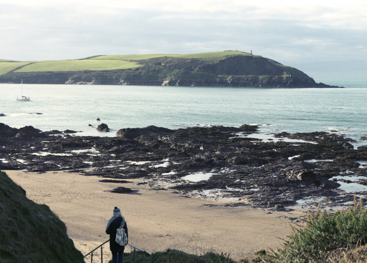 coastal walk from Polzeath to Daymer Bay North Cornwall