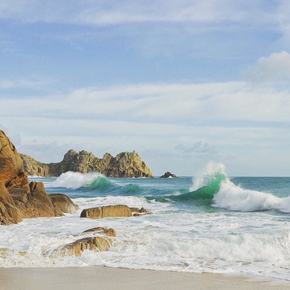 Cornwall Photos - Porthcurno Beach by Kernow Shots