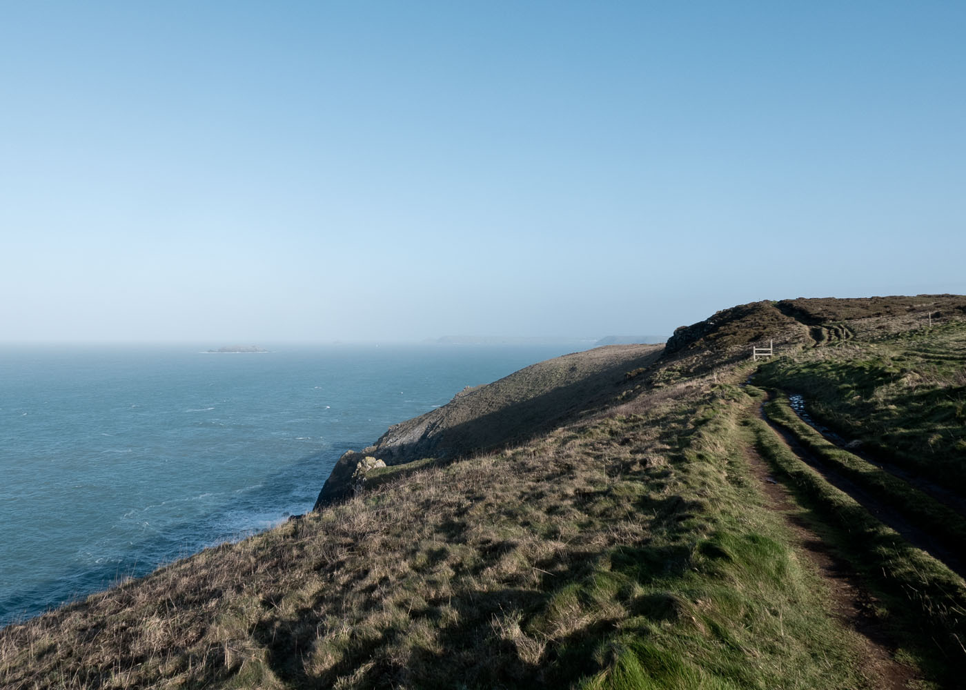 Coastal path along Trevose Head North Cornwall