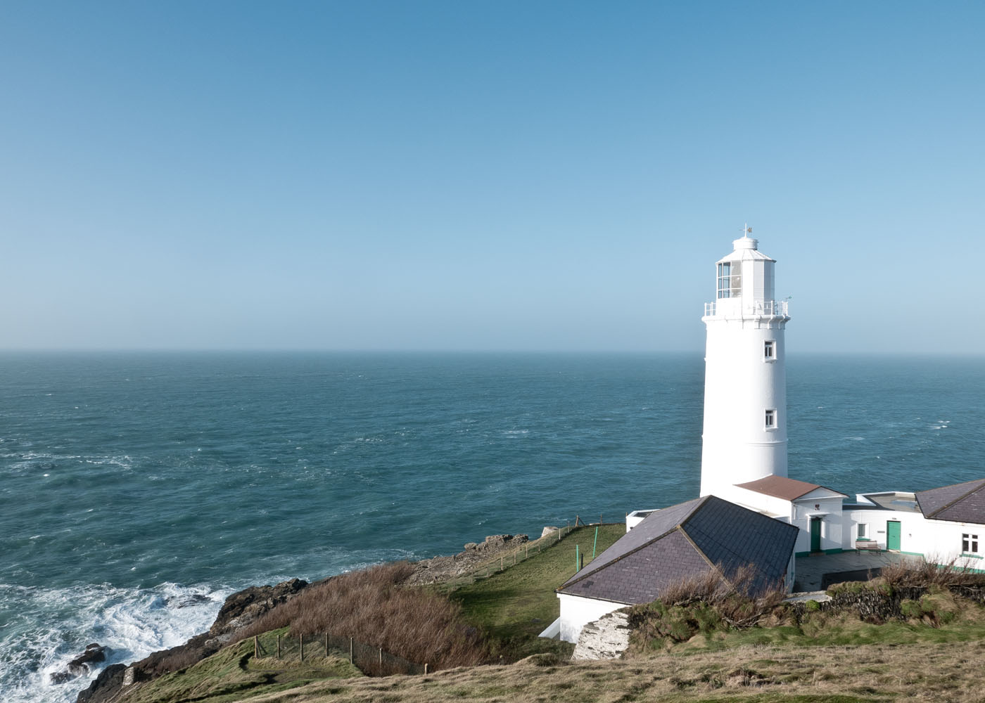 Trevose head Lighthouse near Padstow in North Cornwall