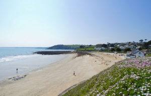 gyllyngvase beach in Falmouth South Cornwall