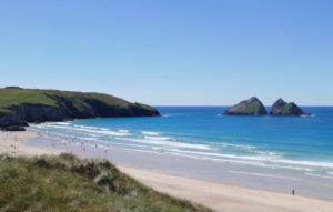 Holywell Bay beach near Newquay