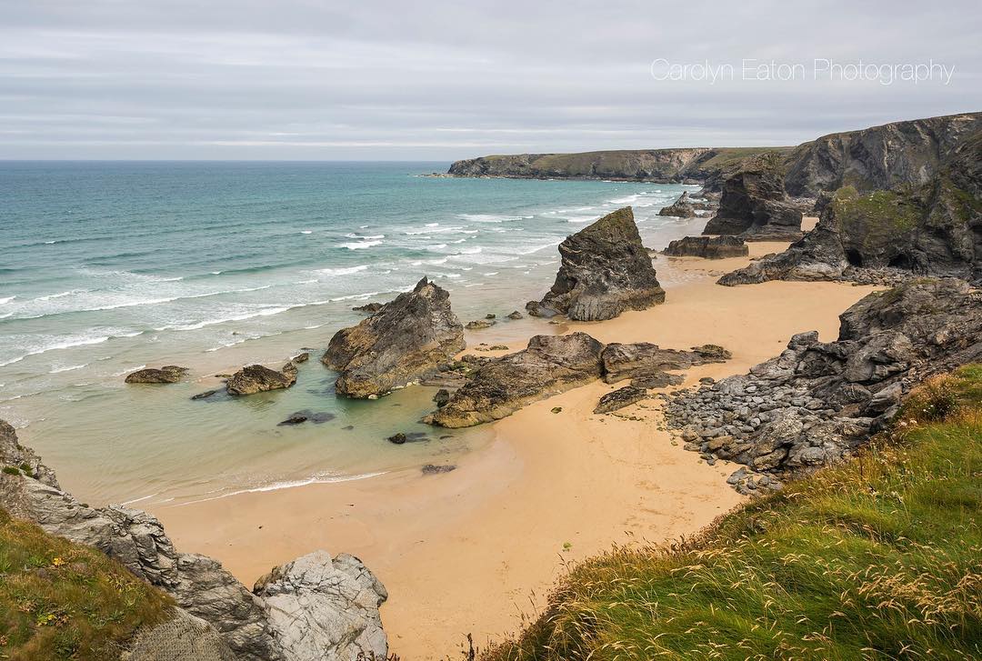 Bedruthan Steps in north Cornwall by Carolyn Eaton Photography