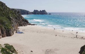 Cornwall beaches Porthcurno Beach Lands End