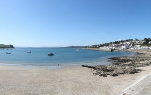 Cornwall beaches Summers Beach St Mawes & The Roseland