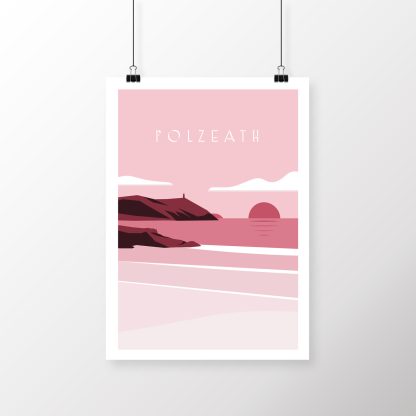 Polzeath beach print | Buy Cornwall art