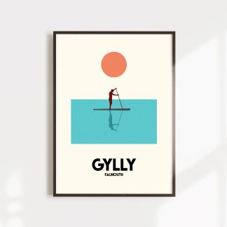 gylly beach print falmouth